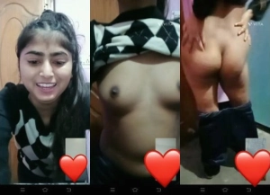 Cute Desi Girl Shows Boobs and Ass