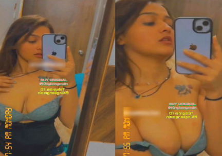 Famous Insta Girl Isha Modi New Leaked Fondling Her Boobs